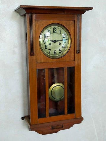 Wandklok - Antike Gloria – Klassischer Holz Regulator mit