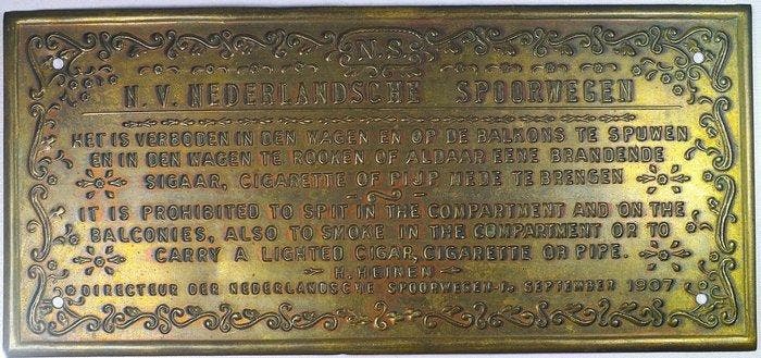 Nederland. N.V. Nederlandsche Spoorwegen – Railway, Postzegels en Munten, Munten en Bankbiljetten | Toebehoren