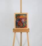 Matthieu Wiegman (1886-1971) - Landschap met figuren, Antiquités & Art, Art | Peinture | Moderne