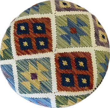Pouf - Pouf Kelim - ( inutilisé ) - kilim tissé à la main -, Maison & Meubles
