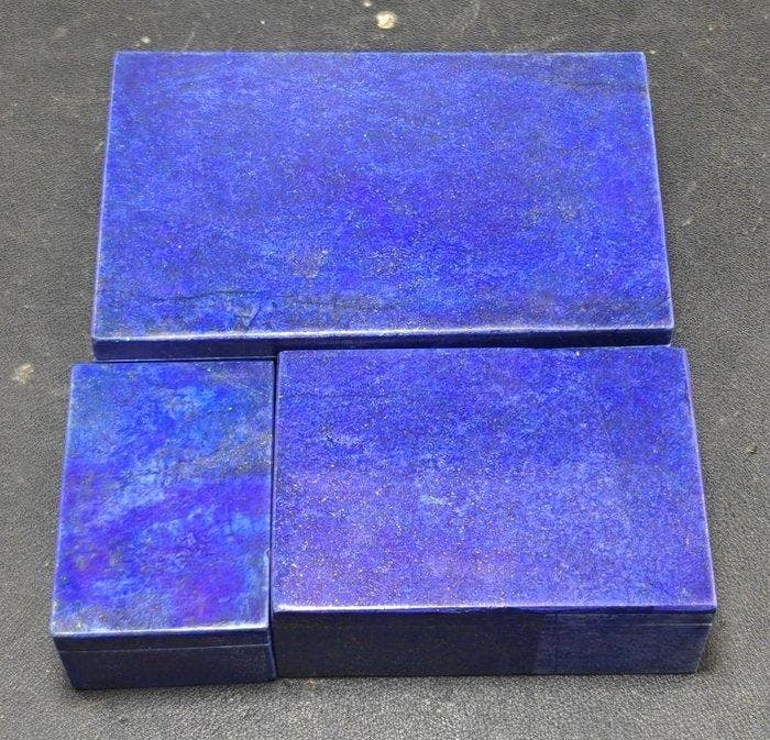 Lapis Lazuli-edelsteen Sieradenkistjes - Hoogte: 141 mm -, Verzamelen, Mineralen en Fossielen