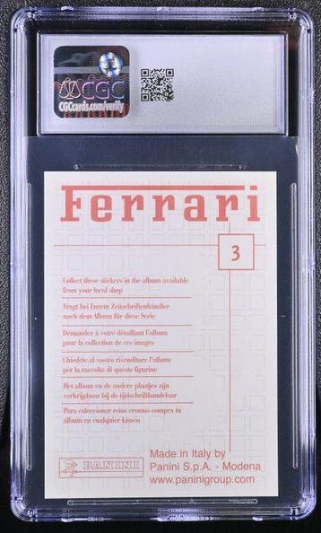 Panini 2003 Panini Ferrari #3 Cavallino Rampante – CGC 8, Nieuw
