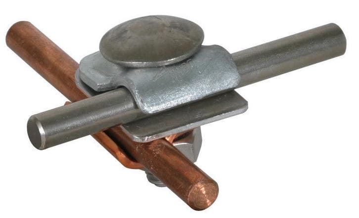 Dehn MMV Clamp avec vis à tête bombée et écrou Cu-St TZN RD, Bricolage & Construction, Électricité & Câbles, Envoi