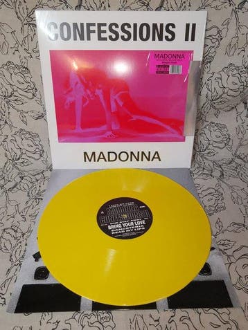 Madonna - Confessions II - Translucent - Yellow LP &, Nieuw in verpakking