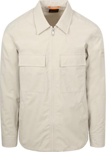 BOSS Overshirt Lozzy Greige maat Maat 52/54 (L) Heren, Vêtements | Hommes, Pulls & Vestes, Verzenden