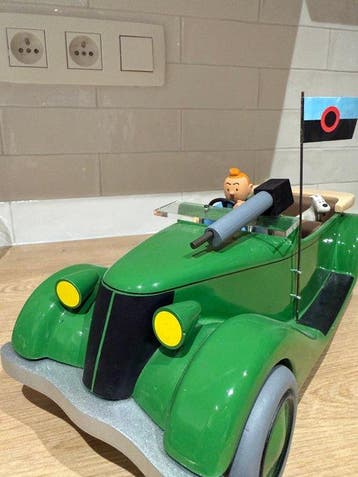 Statuette Aroutcheff - La Packard + signature - Tintin - 1