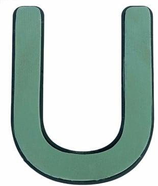 Letter u 30 x 20 cm premier met plastic bodem, Nieuw