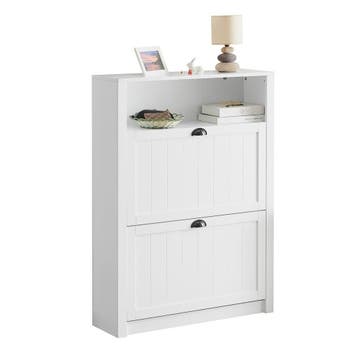 2dekans | SoBuy Schoenenkast met 2 Kleppen - Max. 50 kg -, Huis en Inrichting, Kasten | Kleerkasten, Ophalen of Verzenden, Nieuw