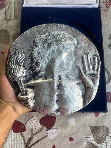 Médaille artistique - Italia Roma Olimpiadi Rarissima, Postzegels en Munten