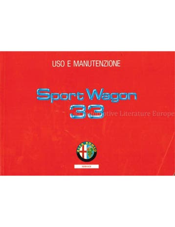 1991 ALFA ROMEO 33 | SPORTWAGON INSTRUCTIEBOEKJE ITALIAANS