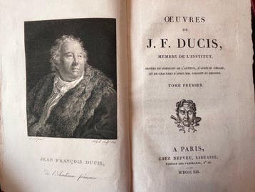Jean-Franois Ducis - Œuvres complètes – 3 vol. reliés – 1819