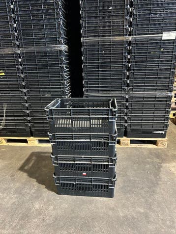 Kratten 600x400x230 mm met beugel stapelbaar en nestbaar, Gebruikt, 40 tot 60 cm, 50 tot 75 cm, Minder dan 35 cm