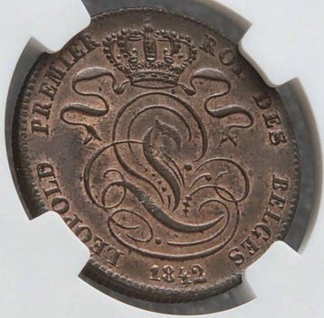 België. Leopold II. 5 Cents 1842