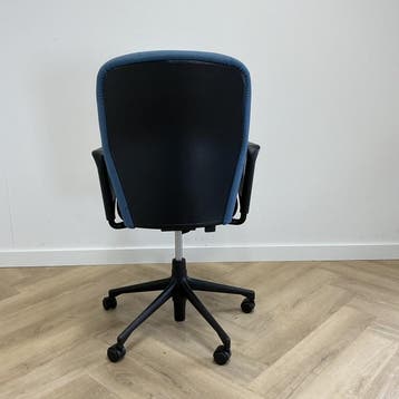 Vitra T-Chair klassiek design bureaustoel, blauw - zwart, Huis en Inrichting, Bureaustoelen, Ergonomisch, Gebruikt, Zwart, Bureaustoel