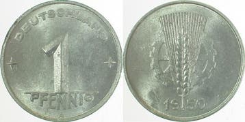1 Pfennig Ddr 1950a, Verzenden, België