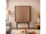 Veiling - Wandkast Walnoot - 130cm - Notenhout bruin - Bronz, Maison & Meubles, Armoires | Armoires murales