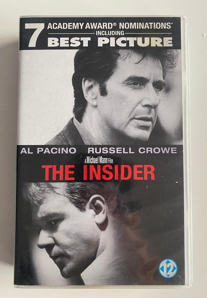 THE INSIDER (IN SEAL) (VHS), Cd's en Dvd's, VHS | Film, Gebruikt