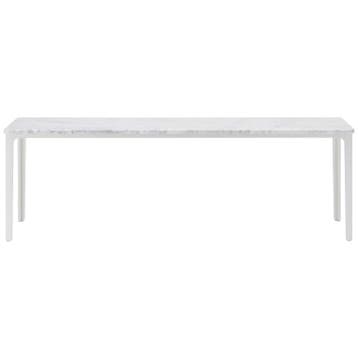 Vitra Plate Salontafel Wit Marmer, Onderstel Wit -, Huis en Inrichting, Tafels | Salontafels, Overige materialen, 100 tot 150 cm