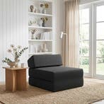 vidaXL Vouwbare Sofa Bed Zwart 60 x 70 x 41 cm Stof, Huis en Inrichting, Zetels | Zetels, Verzenden, Nieuw