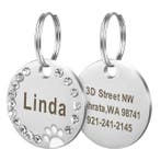 Hondenpenning Rond 2,5cm Wit, Verzenden, Nieuw