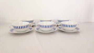 Richard Ginori - Eetservies voor 6 (12) - Servizio da, Antiek en Kunst