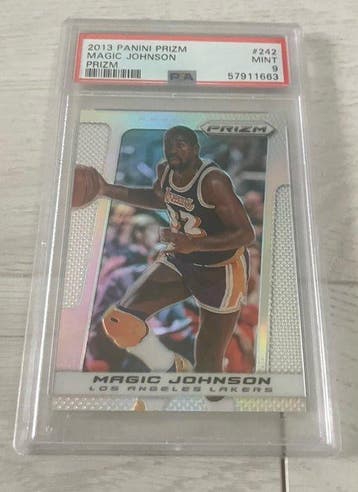 2013/14 Panini Silver Prizm Magic Johnson #242 Graded card -, Verzamelen, Nieuw