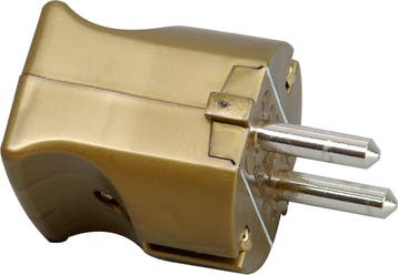 Kopp Right Angle Bronze Plug Durable Plastic 16A Gold -, Verzenden