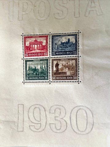 Duitse Rijk 1930 - IPOSTA-Block - Michel Block 1, Gestempeld