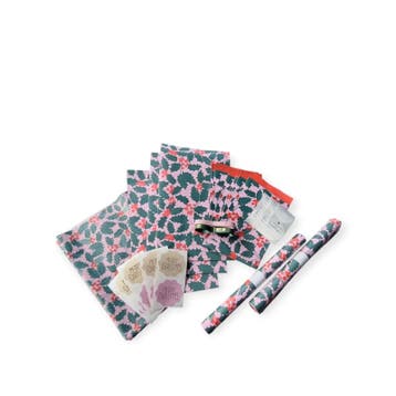 inpakken - kerst - hulst - cadeaupapier - leuk inpakken, Divers, Papier cadeau, Verzenden