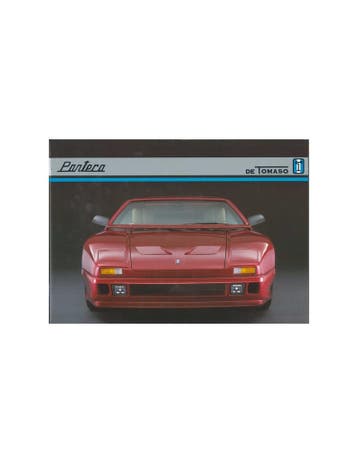 1992 DE TOMASO PANTERA BROCHURE, Ophalen of Verzenden
