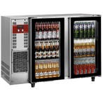 Flessenkoeler, roestvrij staal, 2 glazen deuren, 375 liters, Zakelijke goederen, Verzenden, Nieuw in verpakking, Koelen en Vriezen