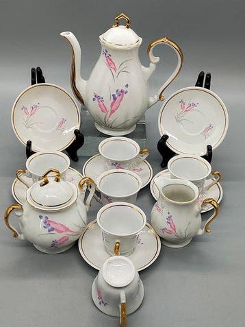 Koffieservies - Fena Porzellan Kaffeeservice 15-teilig
