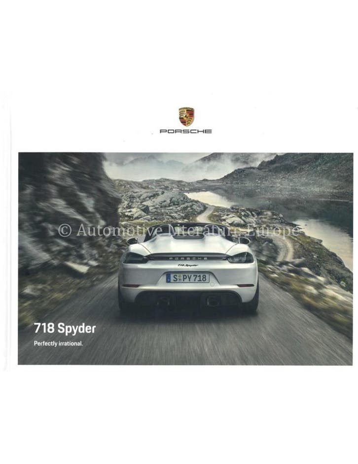 2021 PORSCHE 718 SPYDER HARDCOVER BROCHURE DUITS, Livres, Autos | Brochures & Magazines, Enlèvement ou Envoi