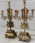 Kandelaber - Verguld brons - H : 44 cm