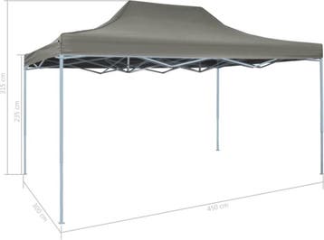 Partytent - paviljoen - pop-up - inklapbaar - 3x4,5 meter -, Tuin en Terras, Verzenden, Nieuw