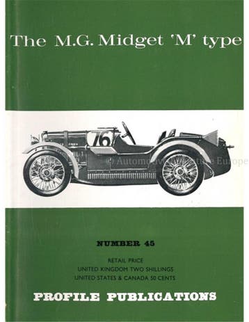 THE MG MIDGET M TYPE (PROFILE PUBLICATIONS 45)