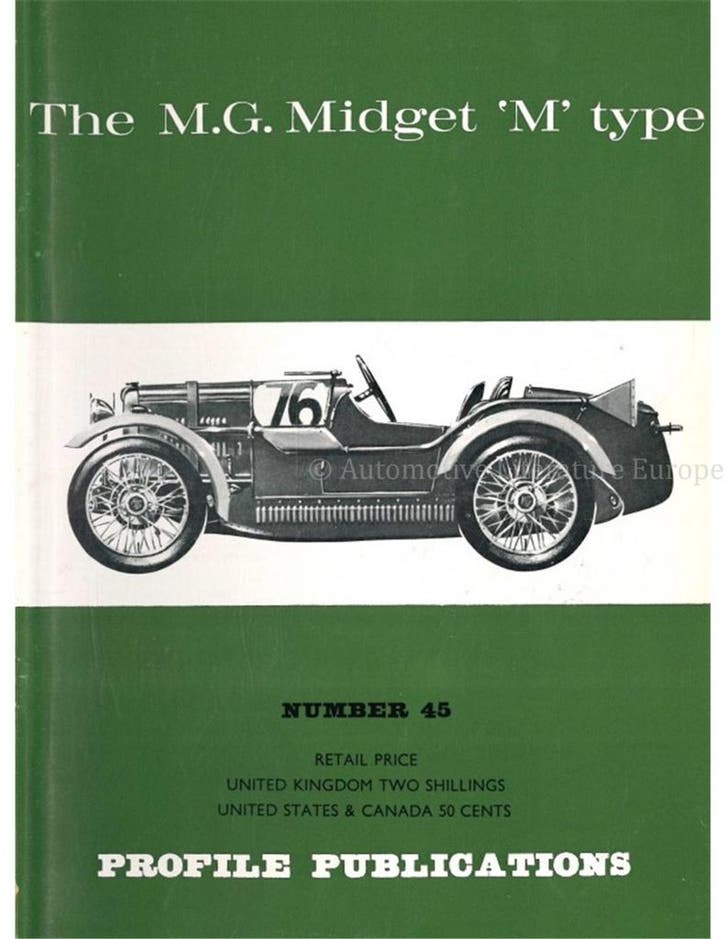 THE MG MIDGET M TYPE (PROFILE PUBLICATIONS 45), Livres, Autos | Livres