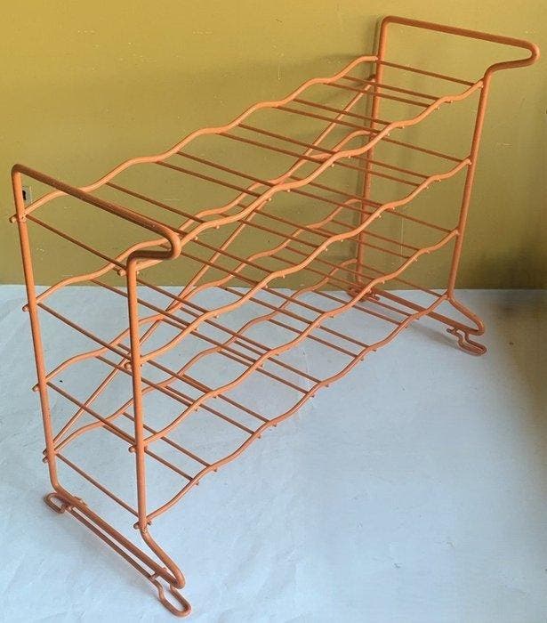 Porte-bouteilles - Fil métallique plastifié - Étagère à vin, Antiquités & Art, Art | Objets design