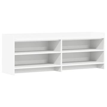 vidaXL TV Kast 135 x 33 x 47 cm Wit Bewerkt hout, Huis en Inrichting, Verzenden, Nieuw