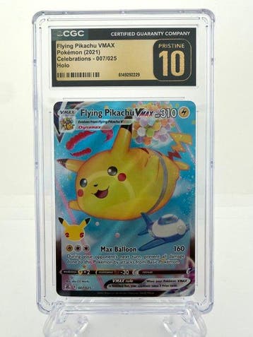 Pokémon - 1 Graded card - Flying Pikachu Vmax - Celebrations
