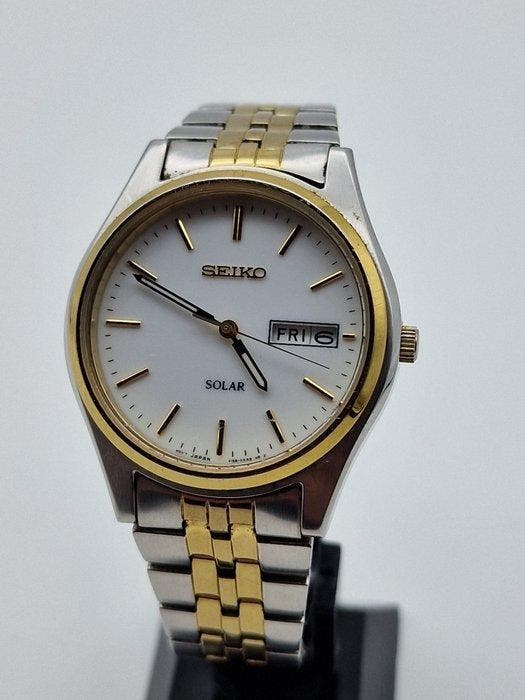Seiko - Solar system - Zonder minimumprijs - Heren -, Bijoux, Sacs & Beauté, Montres | Anciennes | Antiquités