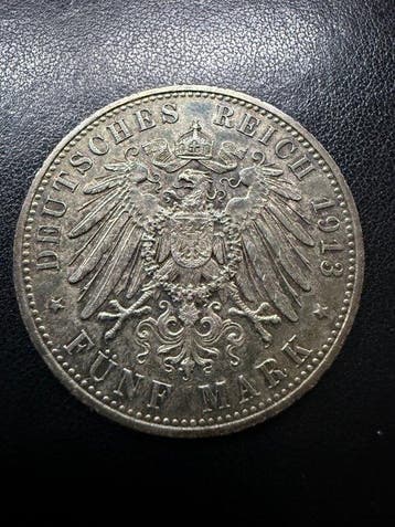 Duitsland, keizerrijk Wilhelm II. 5 Mark 1913-Kasiser in