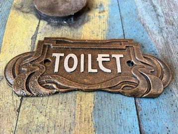 Decoratief ornament (3) - Art Nouveau restroom signs -