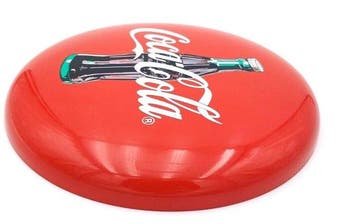 Coca-Cola reclameknop - geëmailleerd metaal jaren ’90 -