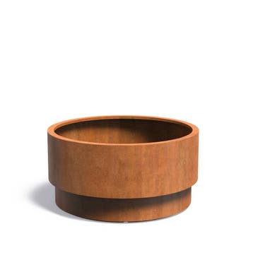 Cortenstaal bloempot Extend Ø120x60cm - Met bodem, Jardin & Terrasse, Bacs à fleurs & Jardinières