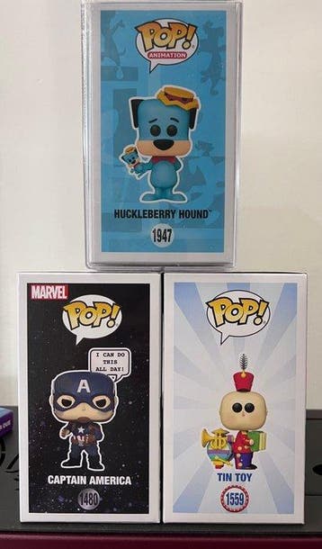 Funko - Funko Pop Huckleberry Hound; Captain America; Tin