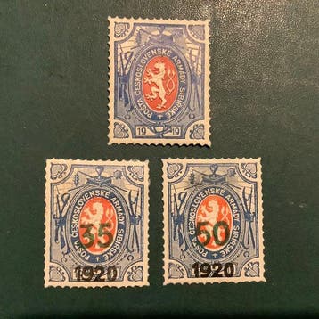 Tchécoslovaquie 1920 - Larmée en Sibérie : les trois