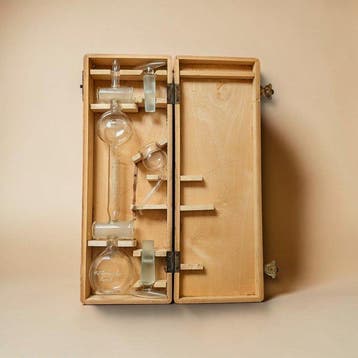 W. Gerber & Cie., Zürich Gasanalyseapparaat - Glas, Hout -, Antiek en Kunst