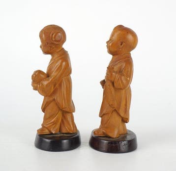 Figuur - Huangyang Wood / buxushout - China - Qing Dynastie