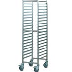 Regaalwagen | RVS | 20 Etages (EN600x400) | Wielen (Geremd), Zakelijke goederen, Verzenden, Nieuw in verpakking